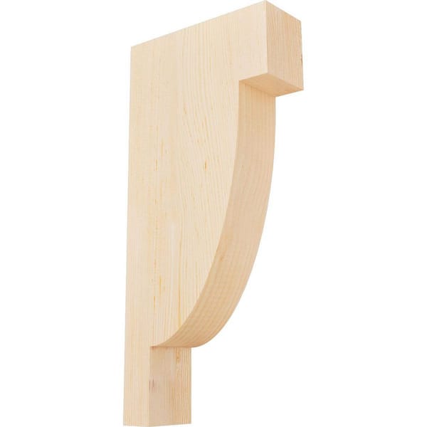 Ekena Millwork 3-1/2 in. x 10 in. x 22 in. Douglas Fir Alpine Smooth Corbel