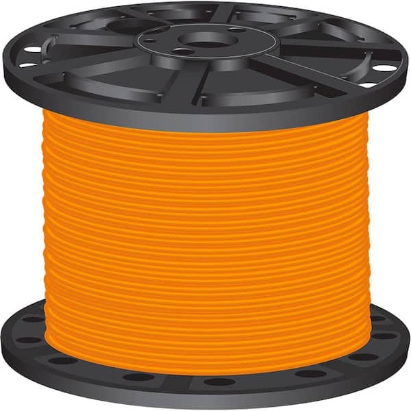 Southwire 1,000 ft. 4 Orange Stranded CU SIMpull THHN Wire 41171006 - The  Home Depot