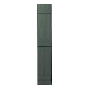 15 in. x 63 in. Polypropylene 4-Board Closed Board deals and Batten Shutters