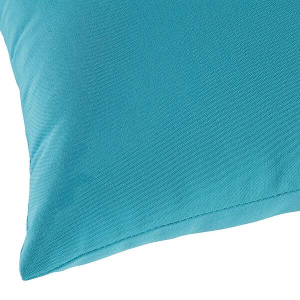 teal lumbar throw pillow