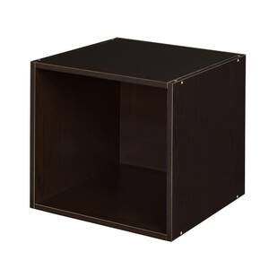 13 in. H x 13 in. W x 13 in. D Brown Wood 1-Cube Organizer