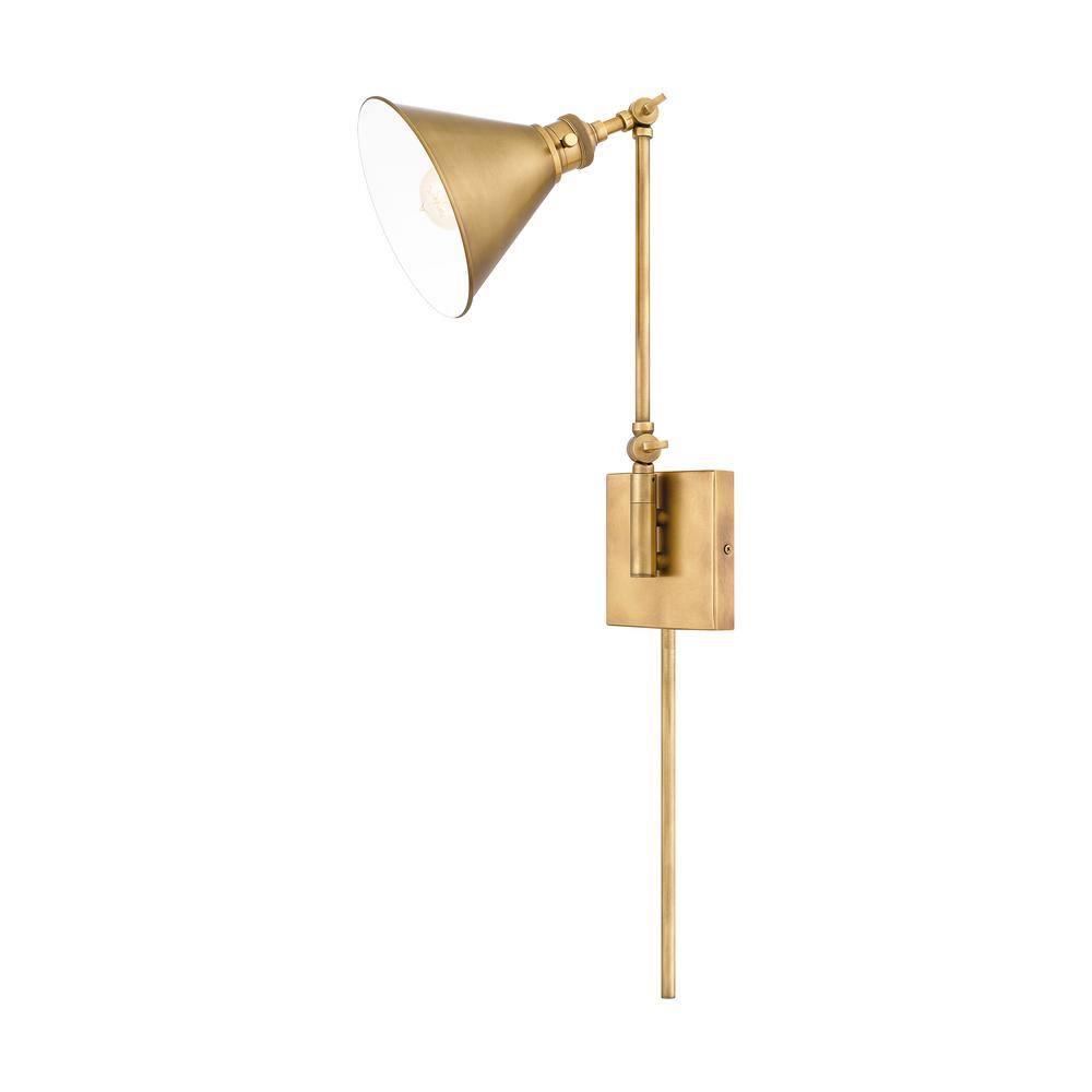 ASHLEY HARBOUR COLLECTION Hawthorne 1Light Weathered brass Wall Sconce