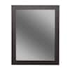 Glacier Bay Del Mar 24 in. W x 30 in. H Framed Bathroom Vanity Mirror in Espresso-DMWM2430COM-E - The Home Depot