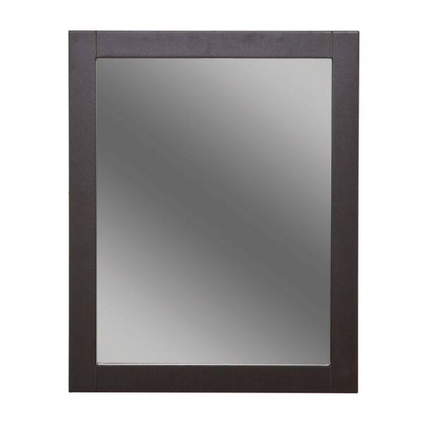 Framed Bathroom Vanity Mirror, Espresso Color Bathroom Mirror