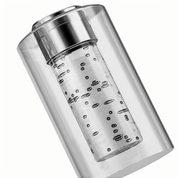 YANSUN 5 in. Clear Glass Cylindrical Shade without LED Bulbs 3 in. Lip for Replacement Pendant Shade Vanity Shade (1-Pack)