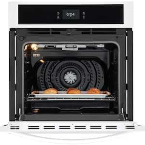 27 in. Single Electric Built-In Wall Oven with Convection in White