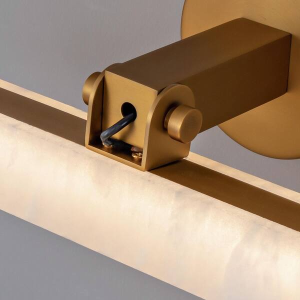 yui.w YUYI 18 in. 1-Light Gold Wall Sconce, Vanity Light, Modern Wall