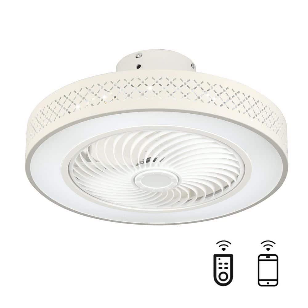 MultiEase 20 in. Indoor White Low Profile Enclosed Caged Standard