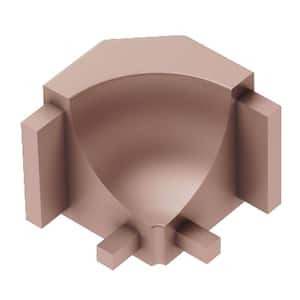 Dilex-AHK Satin Copper Anodized Aluminum 1/2 in. x 1 in. Metal 90 Degree Inside Corner