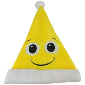 1.58 in. Christmas Emoji Hat-Smiley