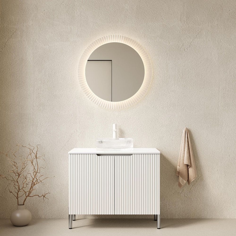 30 in. Freestanding White Bath Vanity with Carrara Transparent Artificial Top price history on PriceWatchPro
