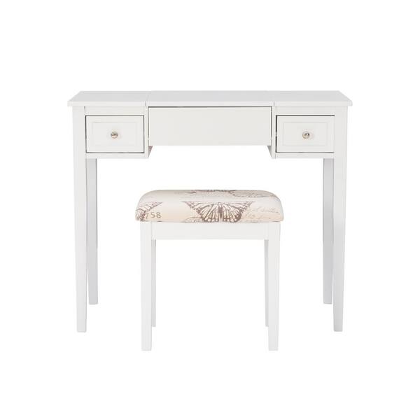 Linon Kayden vanity set fashion White