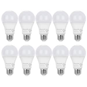 60-Watt Equivalent A19 Dimmable and Energy Star LED Light Bulb, 2700K Warm White (10-Pack)