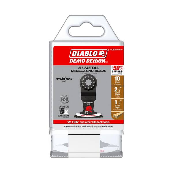 DIABLO 2-1/2 in. Demo Demon Starlock Bi-Metal Oscillating Blades