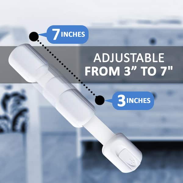 Jool 4pk Child Safety Strap Locks Fridge Cabinets Drawers Dishwasher Toilet New 