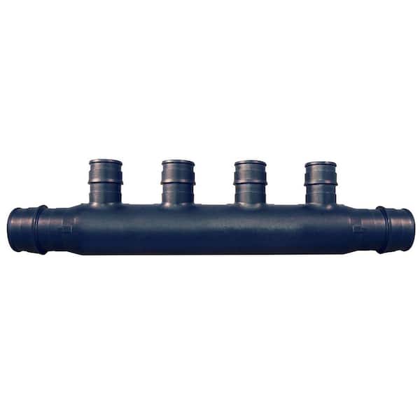 Apollo 3/4 in. Poly-Alloy PEX-A Expansion Barb Inlets x 1/2 PEX-A Expansion Barb 4-Port Open Manifold