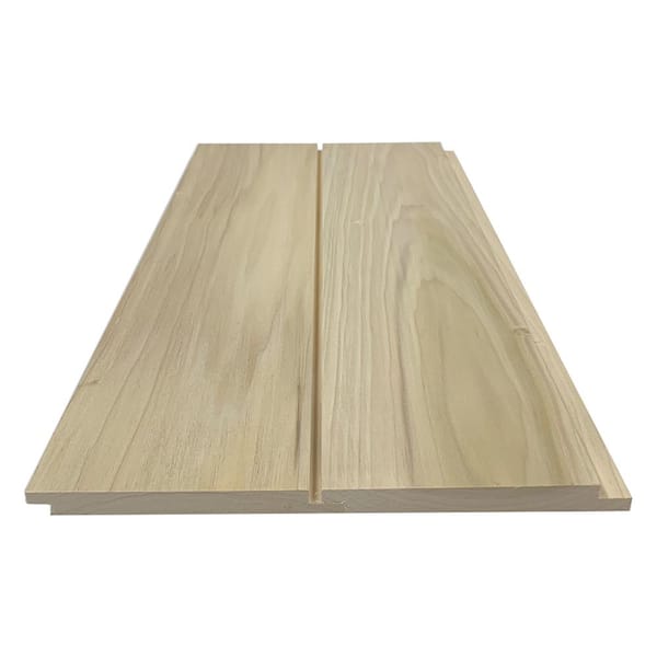 Swaner Hardwood 1 in. x 6 in. x 8 ft. Poplar Shiplap Board (2-Pack)