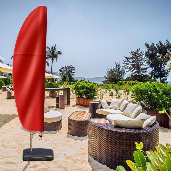 14 foot patio umbrella covers Veranda 13-Foot Water-Resistant Offset Canopy Cover UV Protection The robust material provides superior tear resistance and shields your sunshade from damaging UV rays OGETFUUR Patio Umbrella Cover with