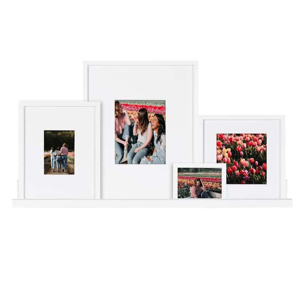 Kate and Laurel Gallery White Picture Frame (Set of 5)