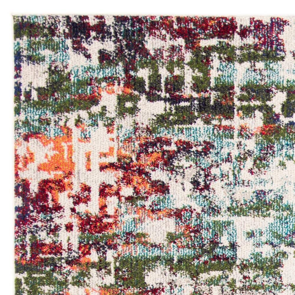Madison Roswell Vintage Blue 6'7" Square Synthetic Area Rug
