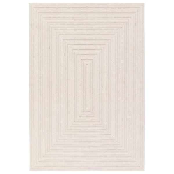 Archias 9 ft. x 12 ft. Cream Geometric Area Rug