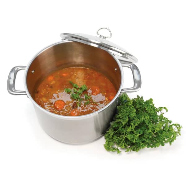 Chantal Induction 21 Steel 8 qt. Stainless Steel Stock Pot in