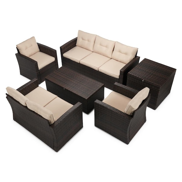 boyel living wicker outdoor patio conversation furniture set