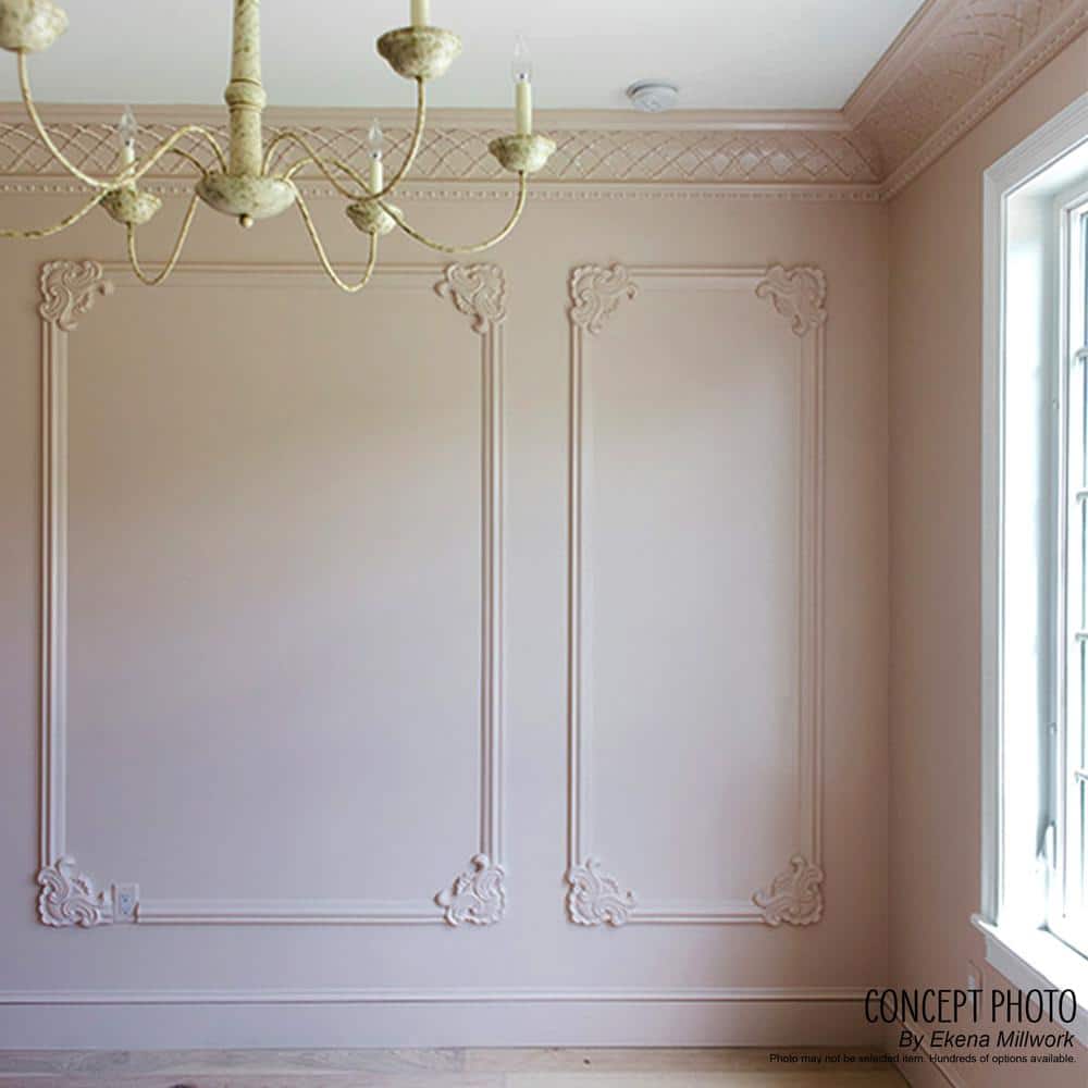 Primed Gray High Density Urethane Classic Panel Moulding