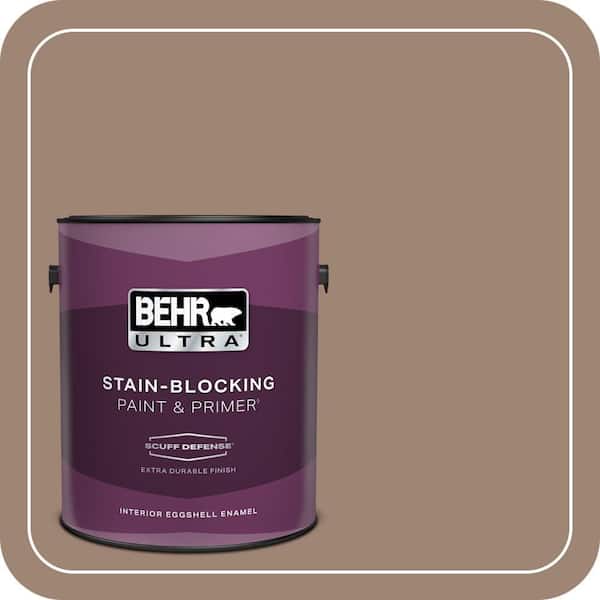 BEHR ULTRA 1 gal. #760B-5 Blanket Brown Extra Durable Eggshell Enamel Interior Paint & Primer