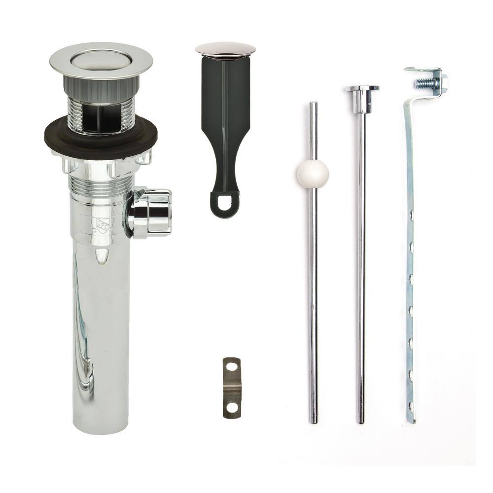 "Bathroom Pop-Up Drain with Ball Rod, Chrome ABS Body w/ Overflow, 1.6-2"" Sink Hole, Chrome" price history on PriceWatchPro