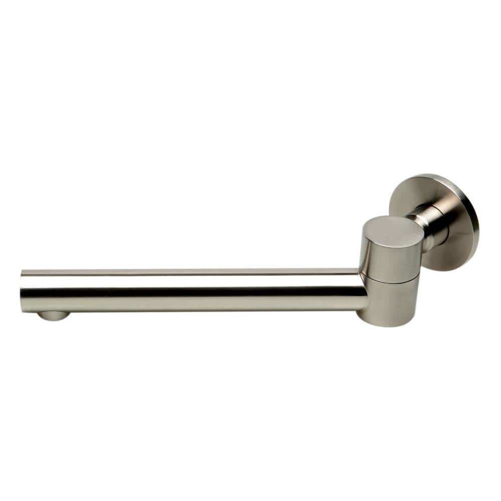 Brushed Nickel Wall Mounted Foldable Tub Spout