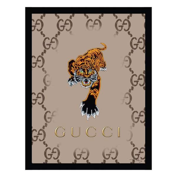 VENICE BEACH Collections Fashion Designer Glam Snake by Fairchild Paris 1-Piece Framed Graphic Print Abstract Poster Art Print 18 in. x 14 in.