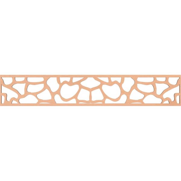 Ekena Millwork Rochester Fretwork 0.25 in. D x 46.625 in. W x 8 in. L Alder Wood Panel Moulding