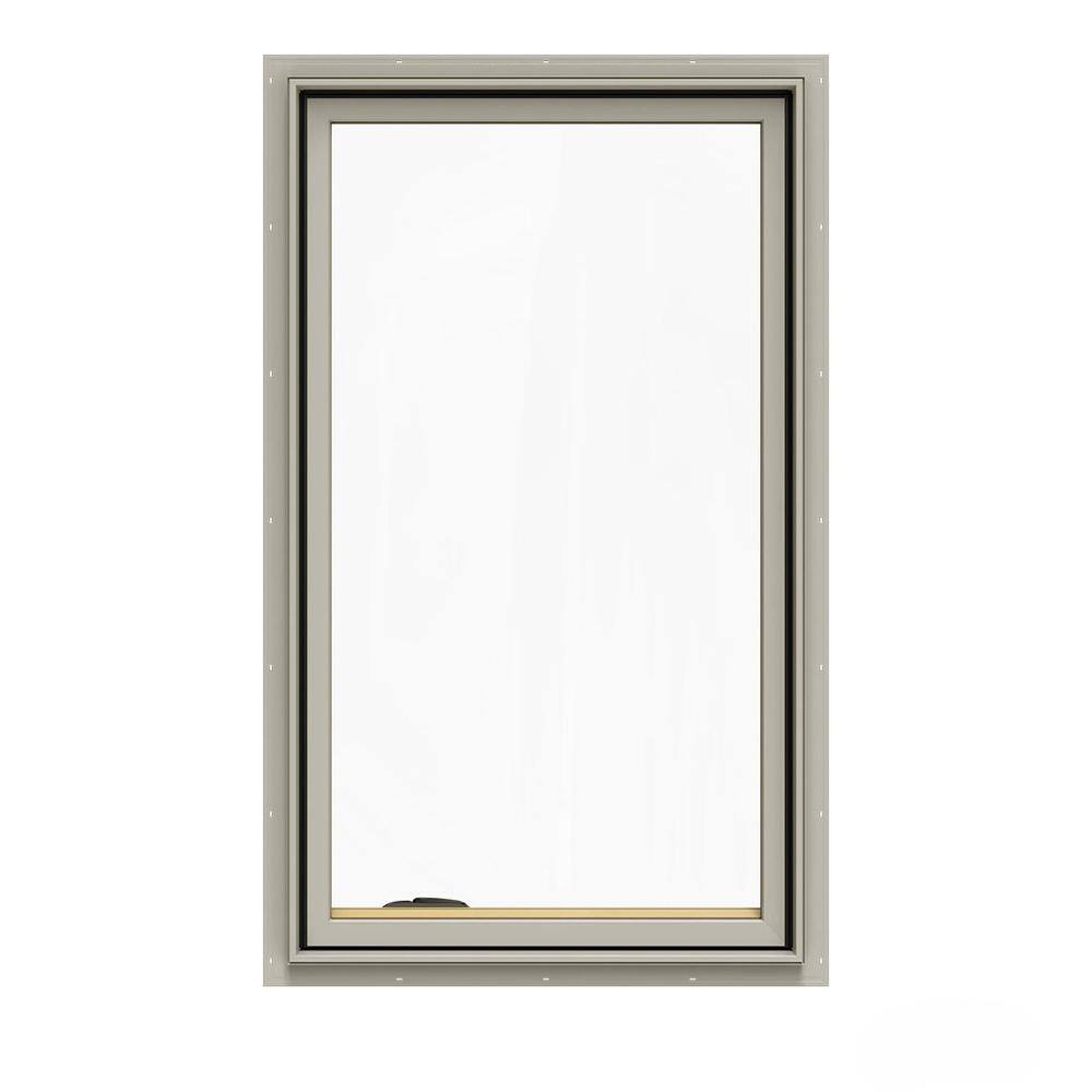 JELD-WEN 28.75 in. x 48.75 in. W-2500 Series Desert Sand Painted Clad ...