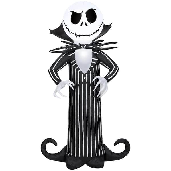 3.5 ft Airblown-Jack Skellington with Stylized Collar Halloween Inflatable