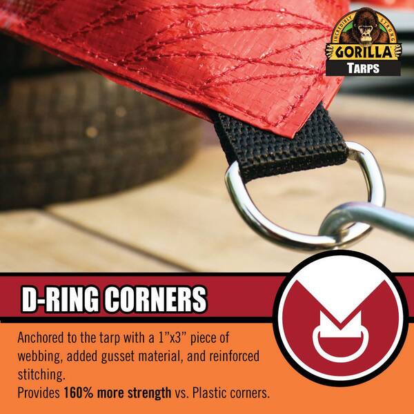 Gorilla 12 ft. W x 16 ft. L Dark Red General Purpose Medium