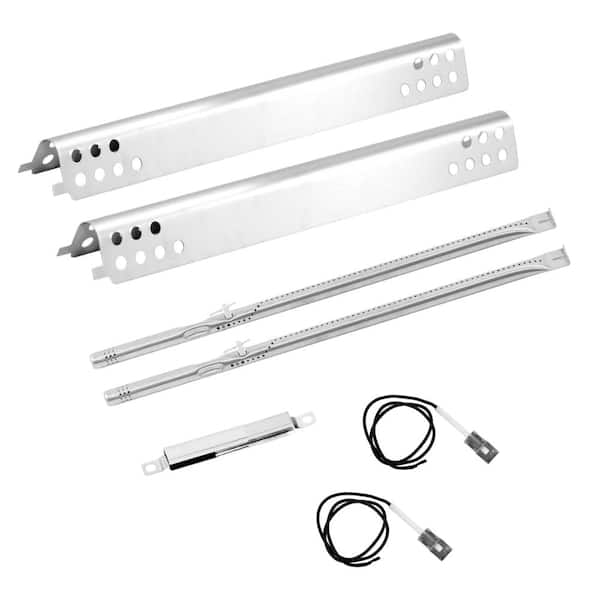 2-Burner Gas Grill Heat Plates and Burner Replacement Kit for Charbroil Performance