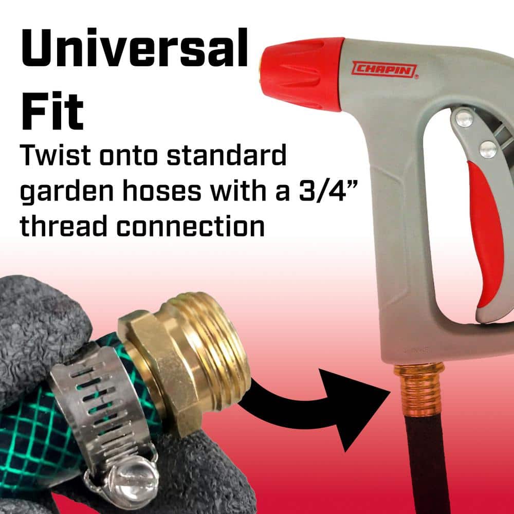 Industrial Red and Gray High Pressure Spray Nozzle