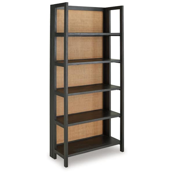 Signature Design By Ashley Abyard 70 in. Tall Wood 5-Shelf Etagere Bookcase