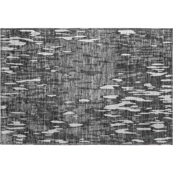 Addison Rugs Mayfield Premium Machine Washable Abstract AMF945 Gray 2 ft. x 3 ft. Area Rug