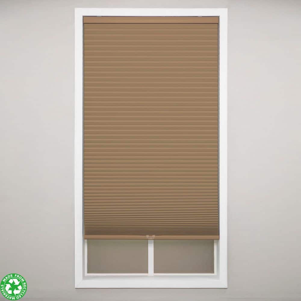 Perfect Lift Window Treatment Latte Cordless Blackout Polyester