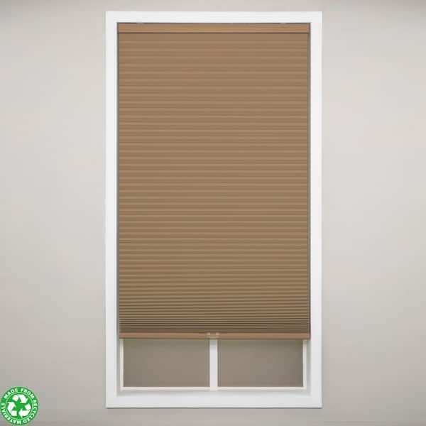 Perfect Lift Window Treatment Latte Cordless Blackout Polyester Cellular Shades - 67.5 in. W x 72 in. L