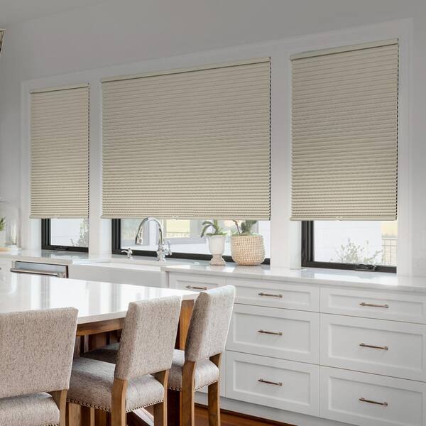 Chicology Cut-to-Size Evening Buttercream Cordless Blackout Polyester  Cellular Shades 24.75 in. W x 84 in. L CB-MBC-24.75X84 - The Home Depot