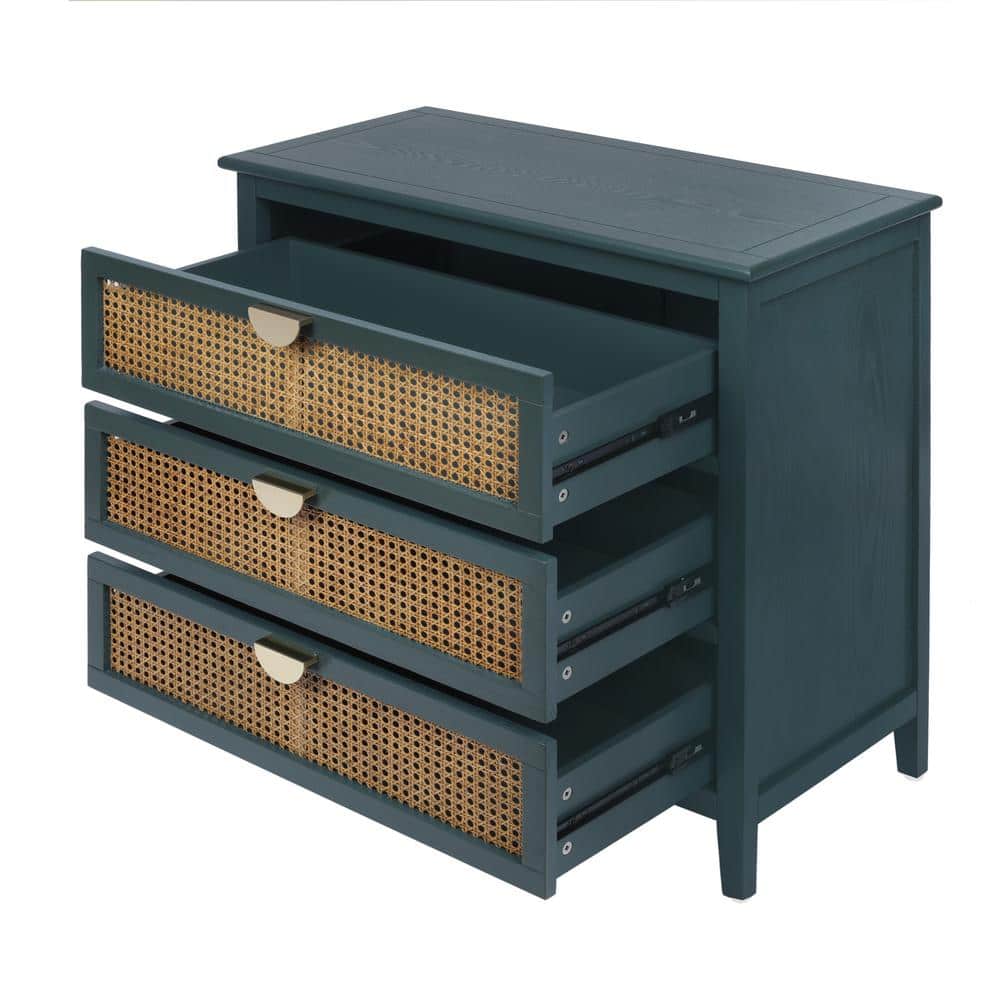 31.5 in. W x 14.97 in. D x 30.31 in. H Bathroom Green Linen Cabinet