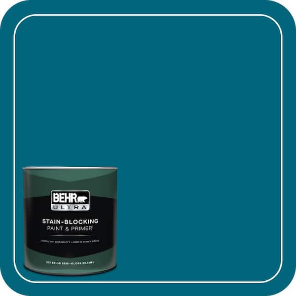 BEHR ULTRA 1 qt. #P480-7 Striking Semi-Gloss Enamel Exterior Paint & Primer