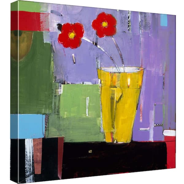 PTM Images 15 in. x 15 in. ''Red Bouquet II'' Printed Canvas Wall Art