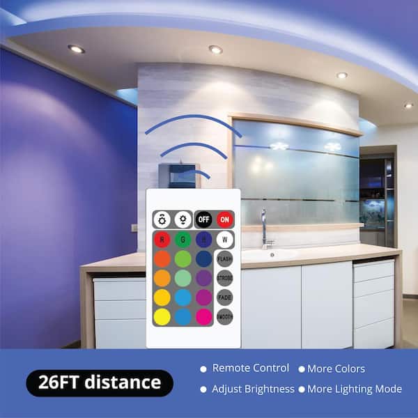 Monster USB 6.5 ft. Multi-Color Color-Changing LED Under Cabinet Light Strip,  Remote Control WLB7-1023-BLK - The Home Depot