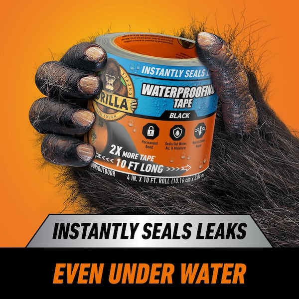 10 ft. Waterproof Patch and Seal Tape Black