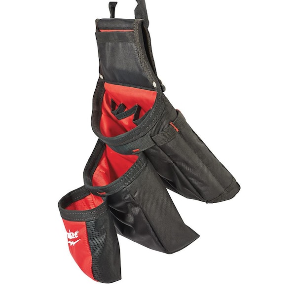 Milwaukee General Contractor Work Belt with Suspension Rig with 9-Pocket Utility Pouch