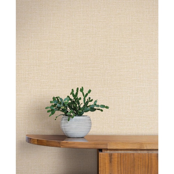 Loom Wheat Wallpaper